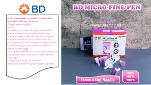 BD Micro-Fine + 5mm 31G Ultra Fines Plus Insulin Jarum Pen Needles 0.25mm x 5mm