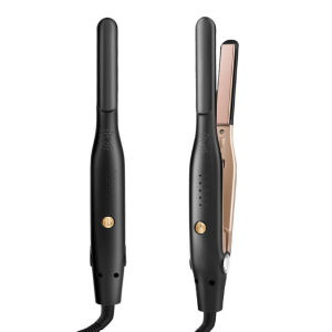 2IN1 Hair Straightener Curler Hairstyling Tool Electric Wand Waver Iron Plank Rotary Curls Modeler Beauty Salon