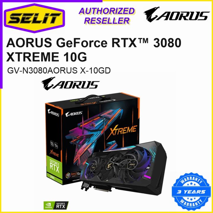 AORUS GeForce RTX 3080 XTREME 10GB GDDR6X Nvidia Graphics Card GPU