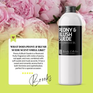 My Home PEONY & BLUSH SUEDE Water Based Concentrated Water Soluble Diffuser Humidifier Fragrance