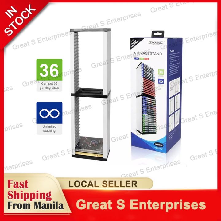 DOBE Original Storage Stand Rack For PlayStation 5 PS5, PS4, PS3, Blu ...