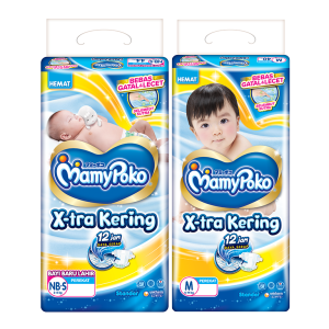 MamyPoko Perekat X-tra Kering NB-S 12Pcs | Popok Bayi Baru lahir