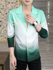 áo sơ mi áo sơ mi nam dài tay phối màu phong cách hàn quốc cực sang chảnh và đăng cấp thiết kế tỉ mỉ và tinh tế nam tinh chất vải mềm mịn thoáng mát - T14