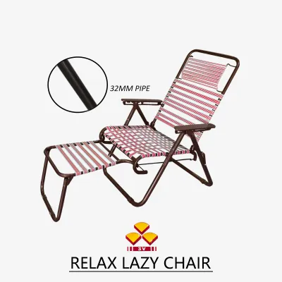 Lamoison 3V RELAX CHAIR LAZY CHAIR FOLDABLE/FOLDING CHAIR KERUSI MALAS BIG PIPE - SLX