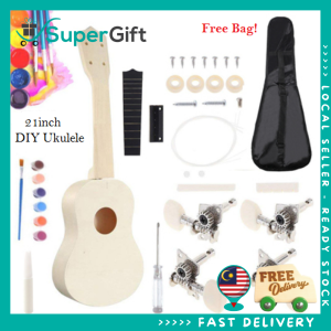 Kids Ukulele Kit DIY 21inch 4 strings with Ukelele Bag