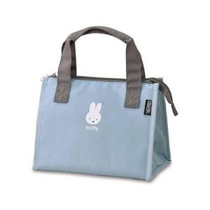 Thermos x Miffy Insulated Lunch Bag 2L/4L/7L | Limited Edition Thermal Cooler Tote | Keeps Food Cold Up to 6 Hours | Charcoal Gray / Light Blue | Japan Import