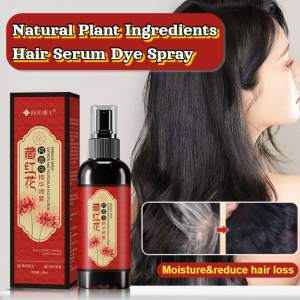 Polygonum Multiflorum Saffron Black Hair Spray Anti White Hair Loss And Black Hair Spray Natural Hair Root Nourishing Spray Wash Free Herbal Essence