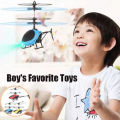 Remote control helicopter Kids RC rechargeable Aircraft Infrared Induction Toys For  Outdoor Toy airplaneToy Gift Intelligent aircraft. 