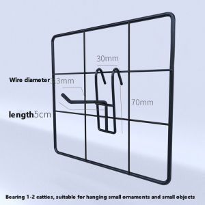 50pcs High Quality Screen Hooks Heavy Duty Wire Mesh Hook For Hanging Display (5cm / 10cm / 15cm / 20cm )
