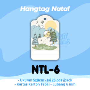 Hangtag Hampers Natal - Tag christmass - Christmass card