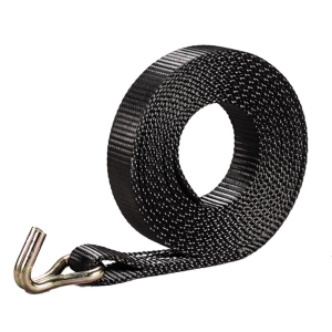 2Pieces Sturdy Thick Ratchet Cargo Straps Portable and Abrasion Resistant Accessory for Freights and Luggage Binding