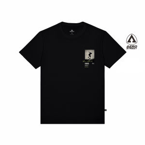 Aerostreet T Shirt Elviro Hitam Kaos T-Shirt Tshirt AACAA