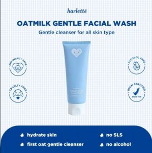 Lapak Gadis Harlette Oatmilk Gentle Facial Wash | All Skin Sensitive Dry Combination Irritated Skin Membersihkan & Mencerahkan Rekomendasi