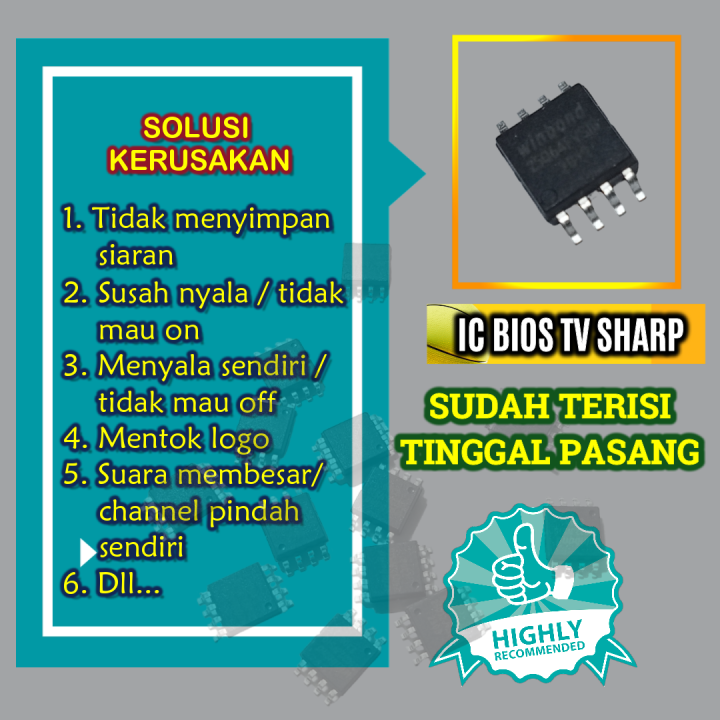 Firmware Sharp LC-32SA4102I LC32SA4102I 32SA41021 IC memory bios ...