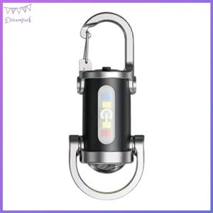 ไฟฉายพวงกุญแจ LED COB LED USB พ็อกเก็ตไฟฉายแบบชาร์จไฟได้ไฟฉายแคมป์ไฟส่องสว่างแบบ Ultralight Camping สำหรับการเดินป่าแคมป์ปิ้ง