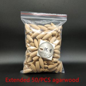50PCS LONG Backflow Incense Cones Insense Mosquito Killer Sandalwood Insenso Stick Insenso For Bad Spirit