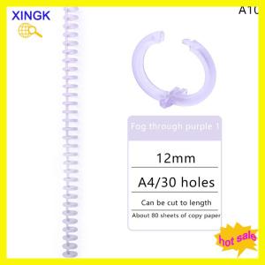 XINGK 30 Holes Loose-leaf Plastic Binding Ring Spring Spiral Rings Binder Strip For A4 Paper Notebook Stationery Office Supplies