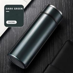 Premium Stainless steel insulated tumblers with Tea FilterPortable Business Thermos Cup BottleBest Gift Vacuum Flask for hot and cold beverages 380ml