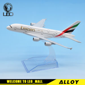 LEO 16cm 1:400 Emirates AIRLINES AIRBUS A380 airplane models toys for kids car kids toys toys for boys