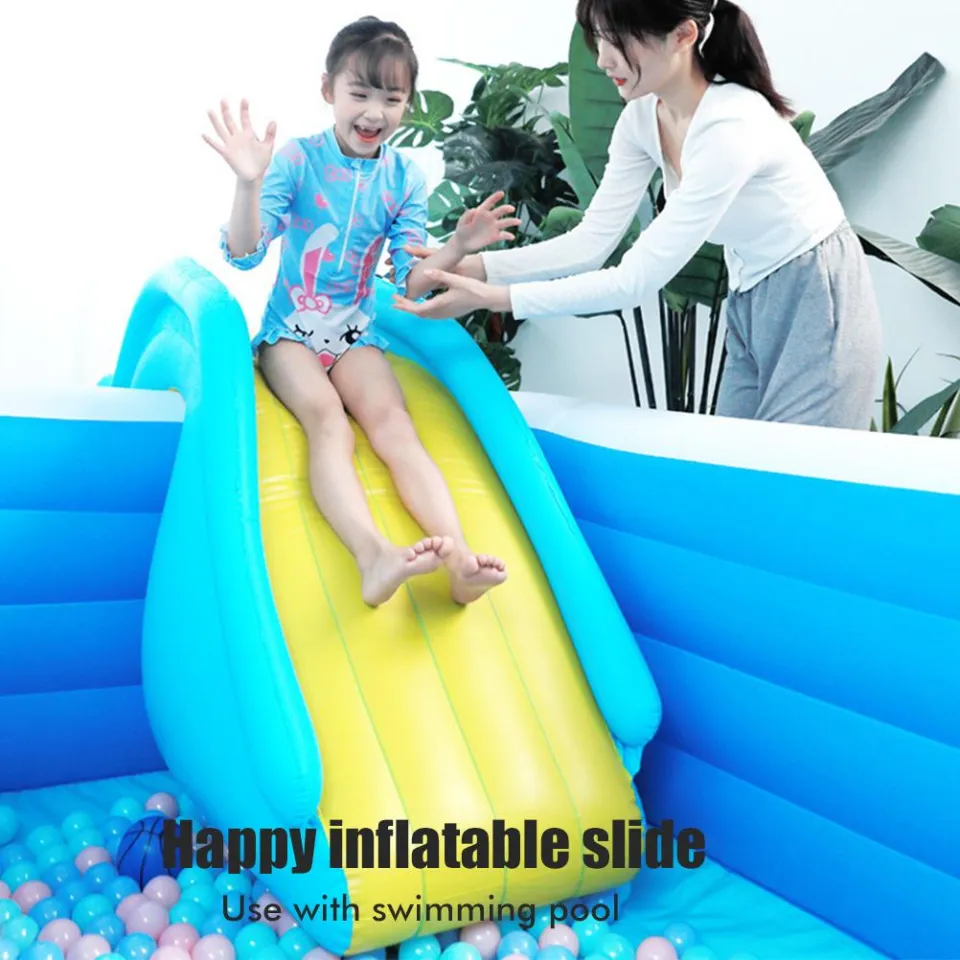 Wondering] Inflatable Slide Swimming Pool Slide Summer Swimming
