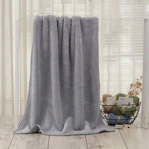 ผ้าเช็ดตัว ผ้าขนหนูสไตล์ญี่ปุ่น ขนาด 90x170 cm คุณภาพสูง สีพาสเทล ผ้าเช็ดตัวขนาดใหญ่ ทอลายรังผึ้ง วาฟเฟิล เนื้อนุ่มสบาย