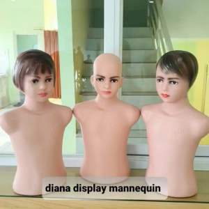 MANEKIN TORSO ANAK 1 SET DENGAN KAKI KAYU / KAKI BESI