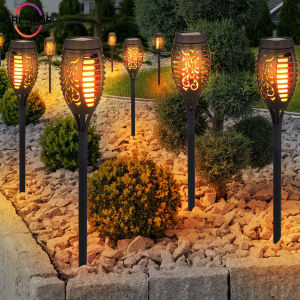 Solar Candle Light LED Outdoor Waterproof Solar Garden Lights Camping Landscape Small Palace Light Christmas Halloween Birthday Party Decoration Outdoor Solar Lights