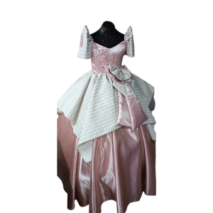 Buwan ng Wika - Colored Modern Filipiniana Dress Gown For Kids - Philippine Cultural Event