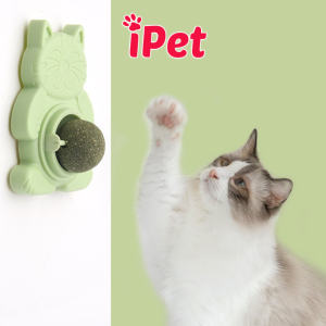 Viên cỏ CATNIP gắn tường hỗ trợ giảm stress giúp mèo tiêu búi lông hình gấu mèo - iPet Shop