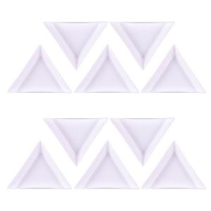Set of 10 Sturdy Plastic Materials Diamonds Trays Portable for Craft Supplies Enthusiasts and Hobbyists Daily Use