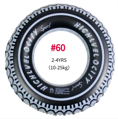 100cm Thickened Tyre Pattern Swimming Ring