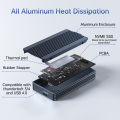 Acasis Thunderbolt 4 M.2 NVMe Enclosure w/ Active Cooling - 40Gbps, 8TB, JHL7440 Chip, macOS/Windows Plug & Play. 