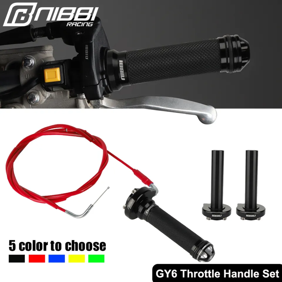 NIBBI 7/8 CNC Throttle Handlebar Accelerator For YAMAHA Motorcycle GY6 Scooter - Foto 6