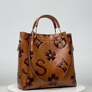 Túi xô nữ cao cấp dung tích lớn phong cách retro tối giản túi tote đeo vai túi xách tay thời trang công sở.