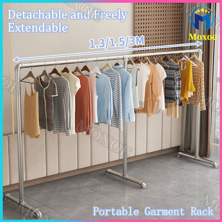 Clothes Rack Heavy Duty Loads 150kg Commercial Clothes Racks for Hanging  Clothes Rack Portable Garment Rack for Balcony Lazada PH