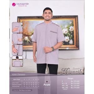 Sarimbit Rauna Kinasih PURPLE/ Fashion Muslim / Lebaran 2026 / Baju Sarimbit Keluarga Lebaran by Raunapride Series Kinasih Warna Purple
