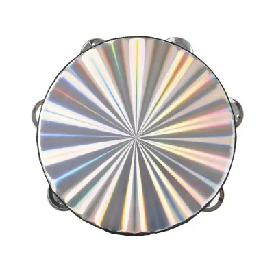6/8/10 Inch Hand Drum Single/Double Row Rainbow Wood Childrens Handheld Drum Durable Educational Radiant Tambourine Handbell Musical Percussion Instrument