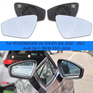 กระจกมองข้างซ้าย/ขวาแบบทำความร้อน กระจกมองหลังสำหรับ VOLKSWAGEN Vw ID4 ID5 ID6 2020 2021 20222 2023 / Audi Q4 E-TRON 2021-2024