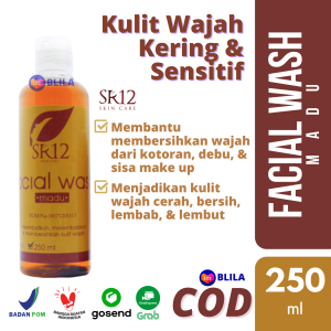 Facial Wash Honey SR12 100ml 250ml Ampuh Atasi Kulit Wajah Kering & Sensitif Original BPOM