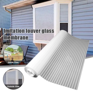Glass Blinds Stickers Privacy Window Film Non-adhesive Frosted Glass Film Anti-ultraviolet Translucent Curtains