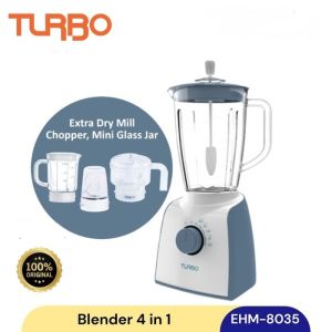Turbo Blender Plastik 4 in 1 EHM8035 / EHM-8035 Kapasitas 2 Liter