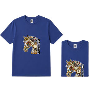 Mens Plus Size Graphic Crew Neck T-Shirt OM291