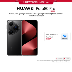 HUAWEI Pura 80 Pro Smartphone l 1-inch Ultra Lighting Camera l Ultra Lighting Macro Telephoto Camera l Smart AI Features
