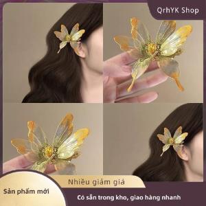Hàng có sẵn✨ Ngọt Ngào Retro 3D Bướm Tóc Clip Thời Trang Side Clip Tính Khí Nhựa Bướm Kẹp Tóc Cho Hanfu Sườn Xám Phụ Kiện Tóc
