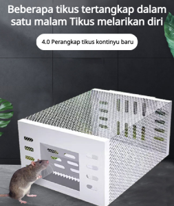 Kandang Tangkap Tikus Otomatis Rumah Tangga Siklus Berkelanjutan Tangkap Tikus Hanya Masuk Tidak Keluar Alat Hapus Tikus Dalam Ruangan