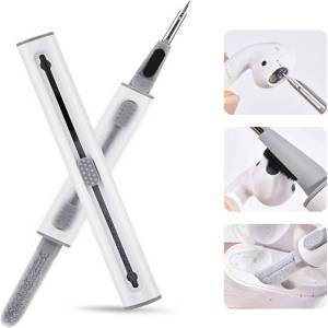 Cleaning Pen For Airpods Pro 3 2 1 Bluetooth Earphones Cleaning Pens Brush Earbuds Case Cleaning Tools for Air Pods Xiaomi Huawei Samsung Airdots Bluetooth Earphones Cleaner Kit Pen
