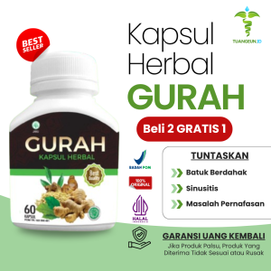 Kapsul Herbal Gurah Atasi Batuk Berdahak Gurah Paru-paru dan Masalah Pernafasan