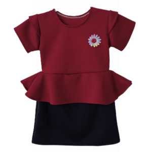 NS Dress anak kecil peplum gotik cantik elegan