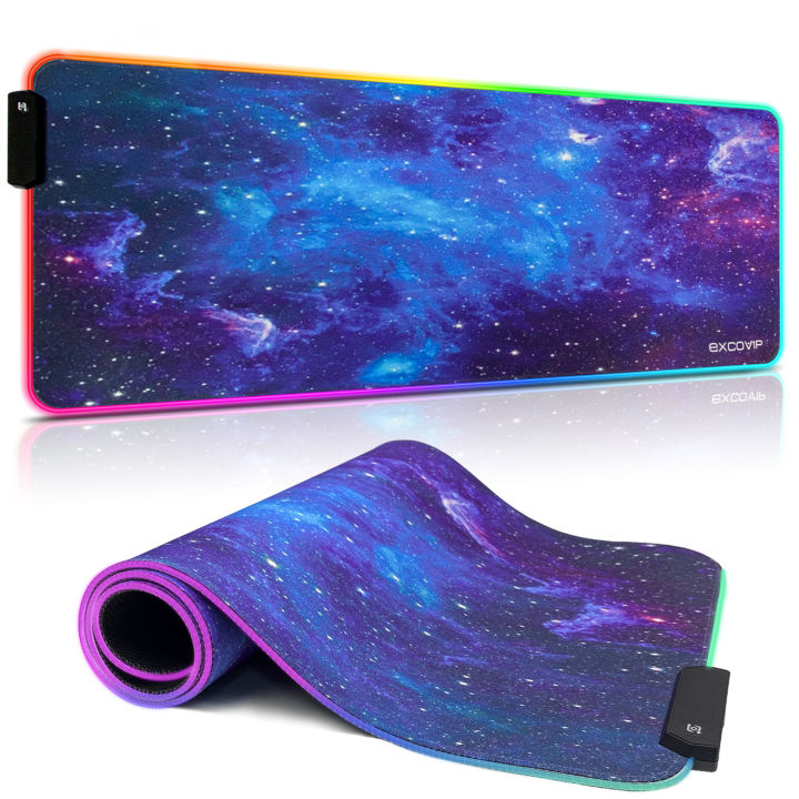 excovip Large size Light up mouse pad thickened nonslip cool desktop