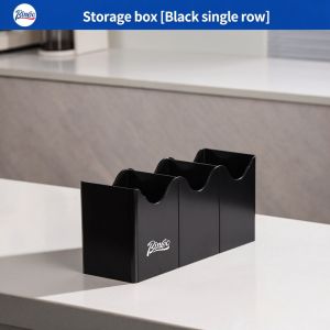 BINCOO Coffee Bar Cup Holder Commercial Storage Rack for Coffee & Milk Tea Cups Straws & Napkins Organizer